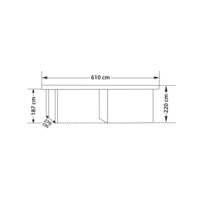 Abri de Jardin en Bois à Toit Plat avec Auvent – Élégance et Polyvalence – Image 2